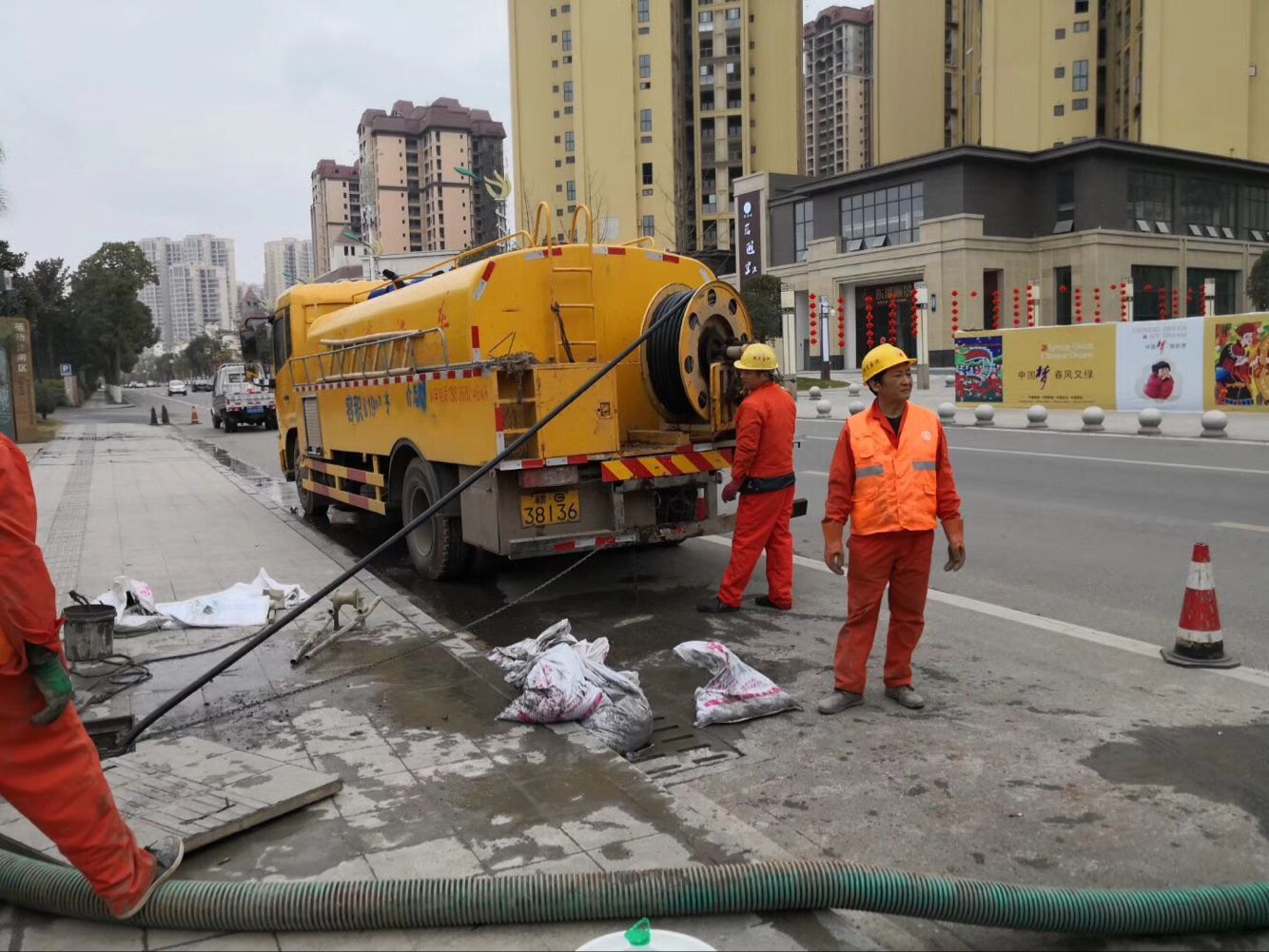东港排污管道清淤-管道清洗